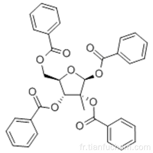 1,2,3,5-Tétra-O-benzoyl-2-C-méthyl-bêta-D-ribofuranose CAS 15397-15-6